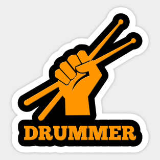 Drummer Drumsticks Sticker